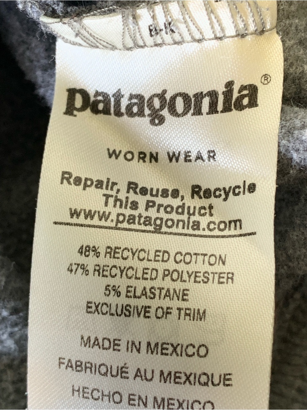 Patagonia Gray Hoodie Men's P-6 Logo Uprisal Hoody Size Large - Picture 6 of 9